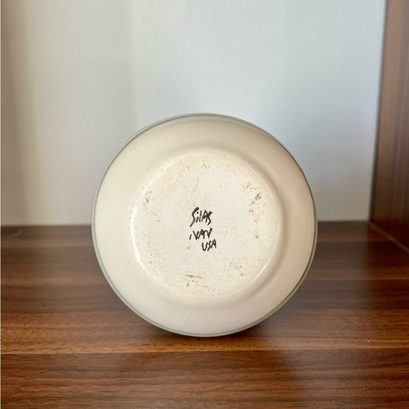 Vtg Native American Navajo Mesa Verde Potter Vase- Silas signed - Picture 4 of 6